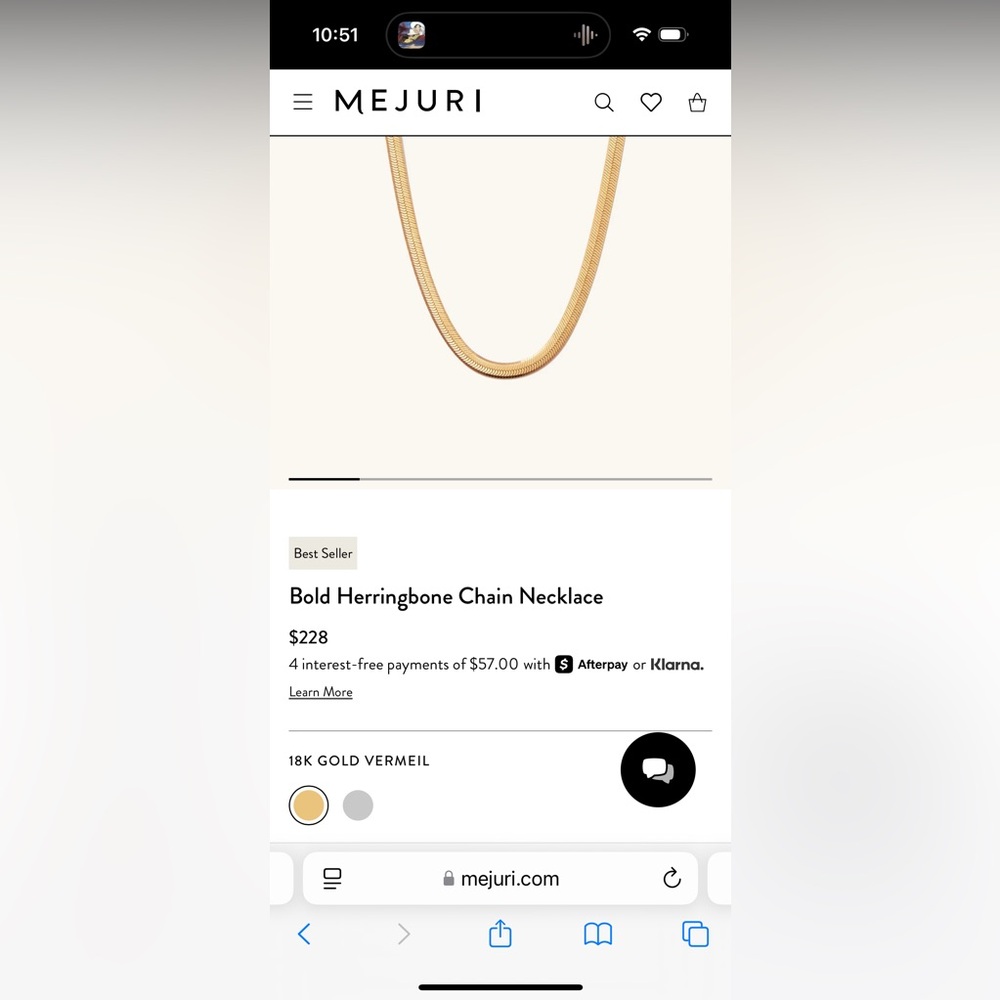 Mejuri Bold Gold Vermeil Necklace